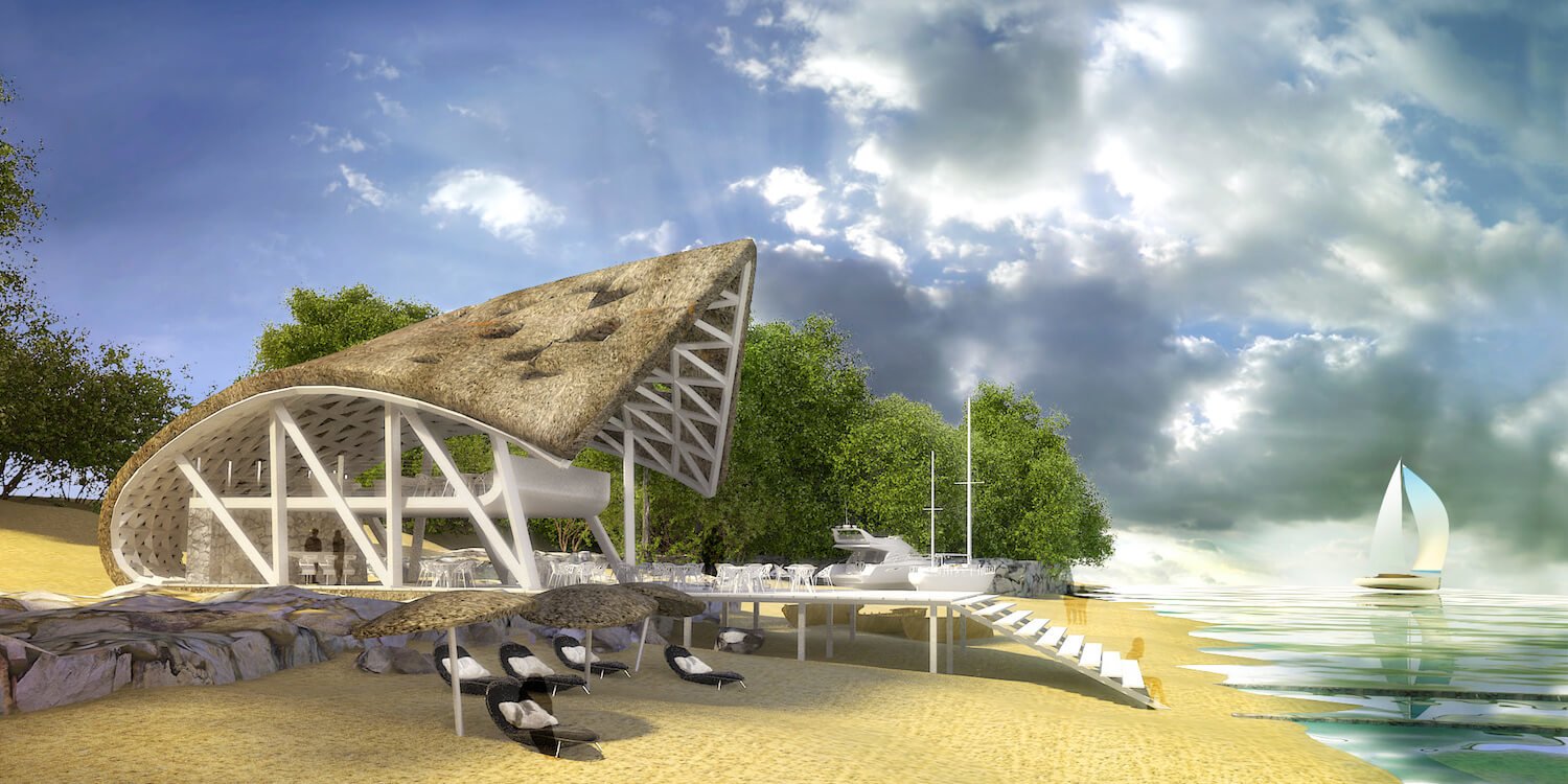 Liong Lie architects Dar es Salaam Jachtclub exterieur strand